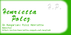 henrietta polcz business card